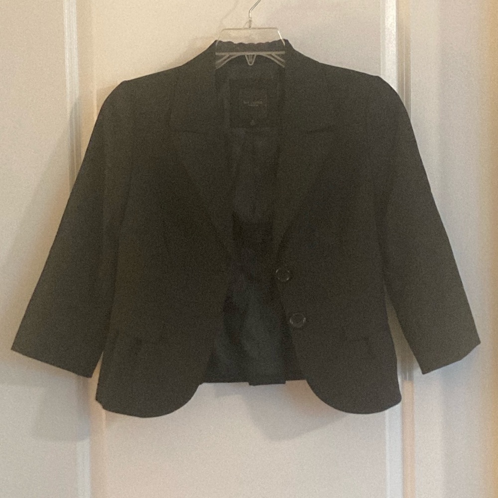 Black, lined blazer
